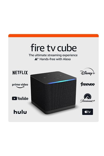 Amazon Media Player Amazon Fire TV cube 3rd gen, streaming, Alexa, Wi-Fi 6E, 4K Ultra HD (Negru)