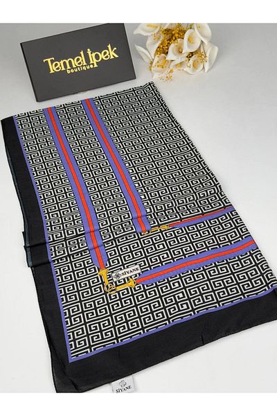 Siyane Patterned Cotton Fabric Shawl 75X190 cm