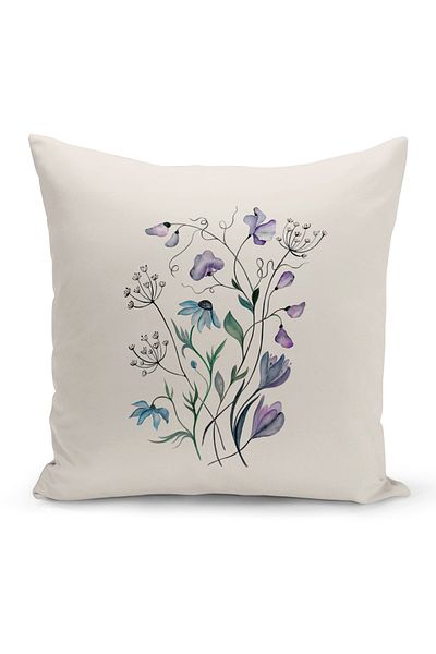 Bertille Home Flower Spring Series Κάλυμμα μαξιλαριού με ψηφιακή εκτύπωση διπλής όψης (Άνοιξη)