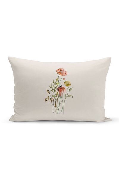 Bertille Home Flower Spring Series Κάλυμμα μαξιλαριού με ψηφιακή εκτύπωση διπλής όψης (Άνοιξη)
