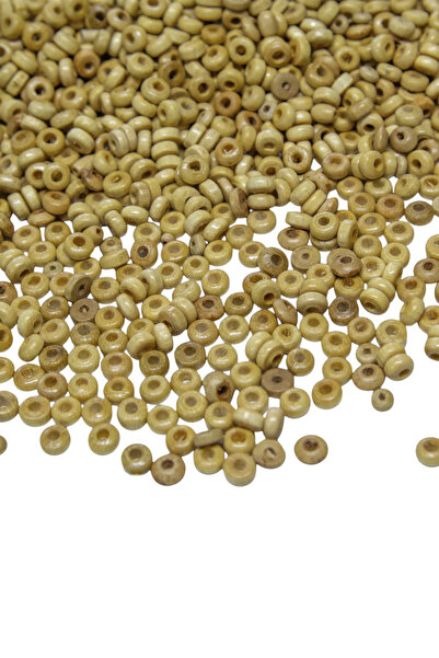 Serhat Aksesuar ve El İşçilik سدادة 8 ملم خرز خشبي ملون خام 50 جرام