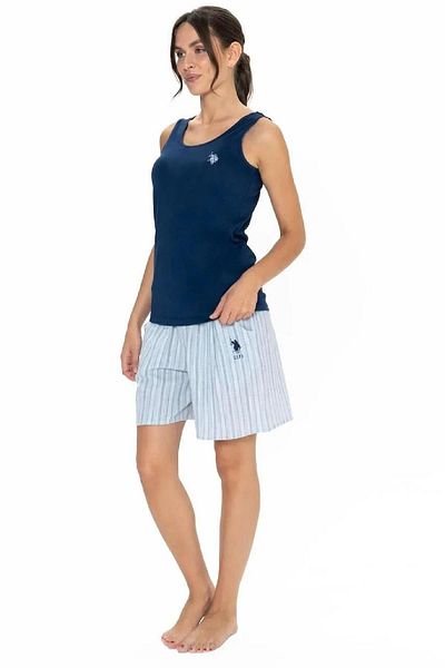 U.S. Polo Assn. 20021 Set de pantaloni scurți sport cu bretele groase în dungi