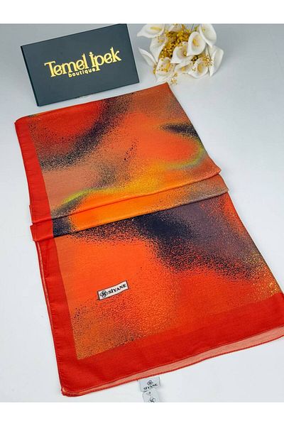 Siyane Patterned Cotton Fabric Shawl 75X190 cm