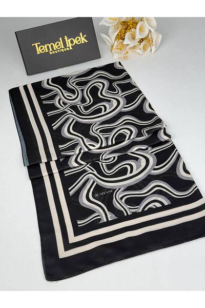 Siyane Σάλι από βαμβακερό ύφασμα με σχέδιο 75x190 cm