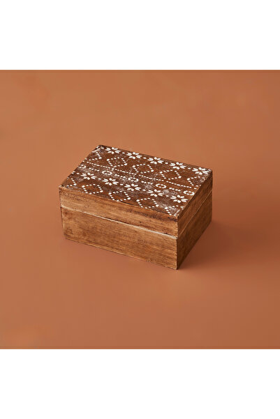 Bella Maison Etnic Mango Ağacı Dekoratif Kutu Naturel (10x15x6 cm)