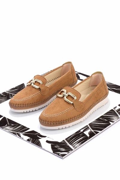 Bambi Damen-Espadrille aus hellbraunem Wildleder – K 01536103202