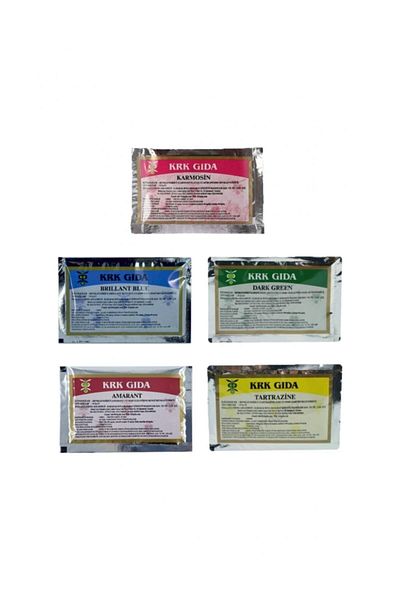 Krk Gıda 5 Colors Powder Food Coloring
