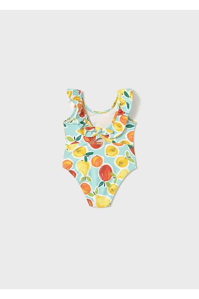 MAYORAL 01-04 Years Baby Girl Mayoral Sleeves Ruffle Swimsuit - Multicolor