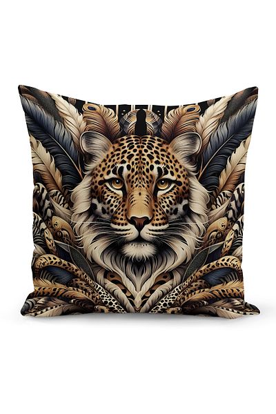 Bertille Home Класическа двустранна калъфка за възглавница с дигитален печат от серията Leopard (леопард)