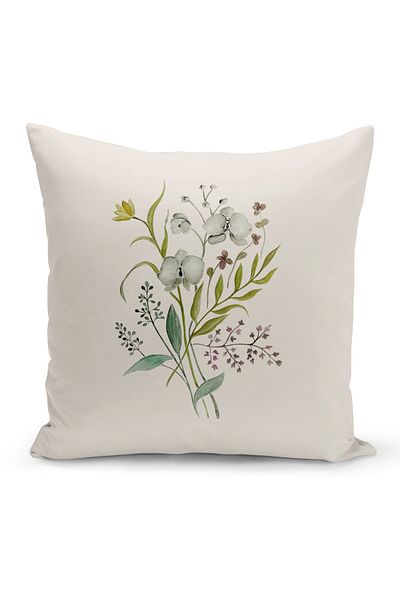 Bertille Home Flower Spring Series Κάλυμμα μαξιλαριού με ψηφιακή εκτύπωση διπλής όψης (Άνοιξη)