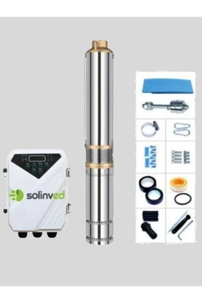 SOLİNVED DC POMPA - 3 İNÇ - 48 VOLT - 600 WATT - 3,8 TON - HMAX: 80 MT - OUTLET: 1,25