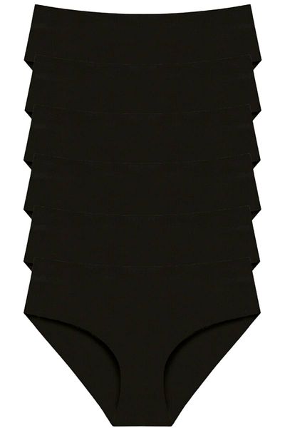Newlilla 307 Women's Seamless Laser Bato Pack of 6 Panties