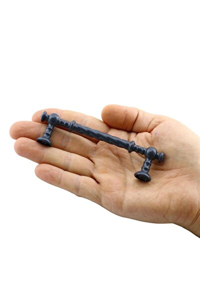 Badem10 Auger Antracit (96 MM - 9,6 CM) Mobilier metalic Sertar de bucătărie Dulap dulap Mâner de ușă Mâner de mâner