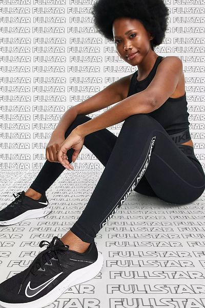 Nike Pro Dri Fit Grappic Leggings Black Gathering Women's Leggings Black