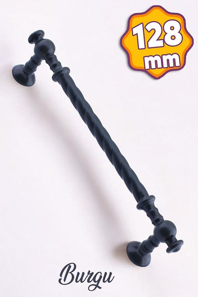 Badem10 Țeviță metalică gri antracit (128 MM-12,8 CM) Dulap ca sertar de bucătărie