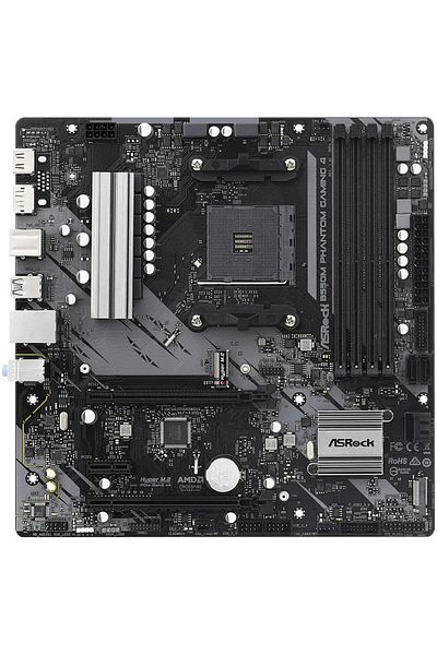 ASROCK Placa de baza ASRock B550M PHANTOM GAMING 4, Socket AM4, AMD B550, DDR4, mATX
