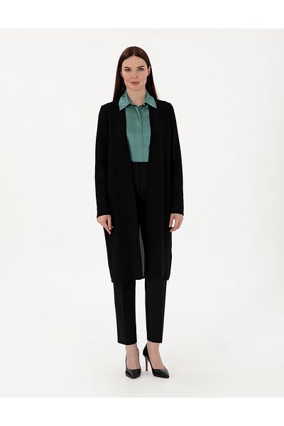 Pierre Cardin Black Oversize Knitwear Cardigan 50306965 -Vr046