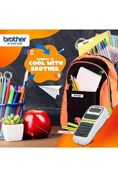 Brother طابعة ملصقات محمولة طراز PT H110 عربي انجليزي