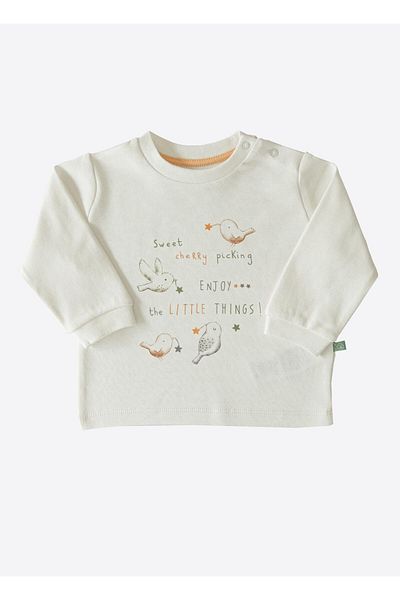 kitikate Organic 2-Piece Bird Set Ecru Melon