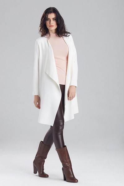 Laranor Women's Ecru Scuba Cardigan 15L4497-L