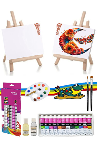 GLANCE Nova Color Yağlı Boya Tüp 12Ml 12Li Ekonomik Yağlı Boya Seti