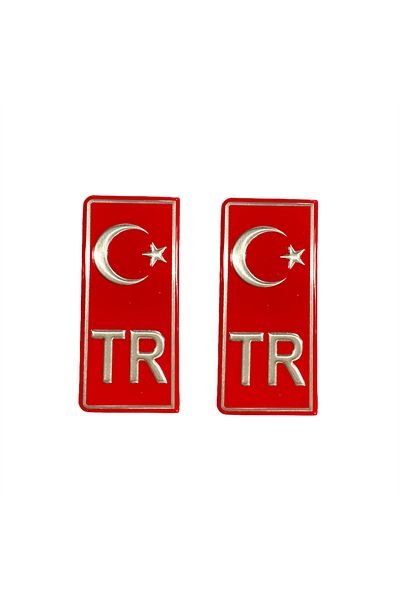 Space ملصق لوحة ترخيص Tr (قطعتين) / Yacıy01