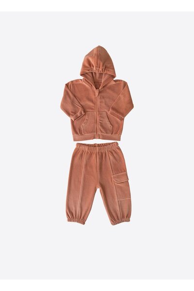 kitikate Organik Letonya Kadife 2'li Takım Macaron