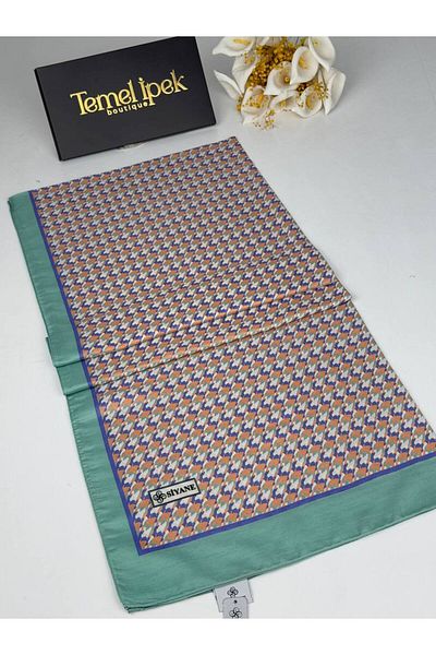 Siyane Σάλι από βαμβακερό ύφασμα με σχέδιο 75x190 cm