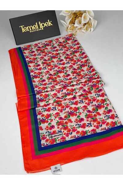 Siyane Patterned Cotton Fabric Shawl 75X190 cm