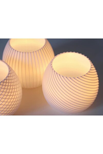 Lunera Accessories 3'lü Dekoratif Mumluk - Şık ve Zarif Tasarım, Evinize Işıl...