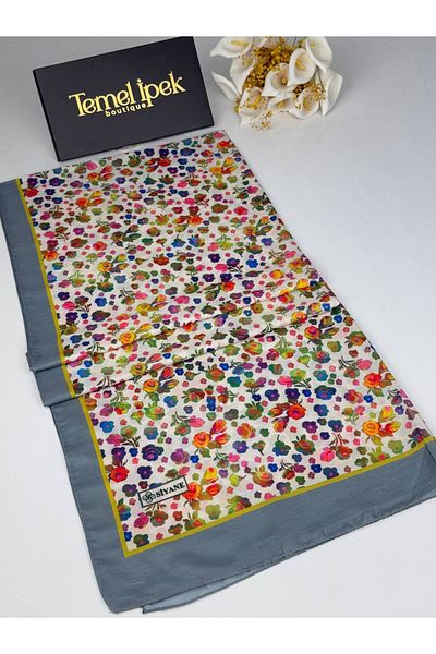 Siyane Σάλι από βαμβακερό ύφασμα με σχέδιο 75x190 cm