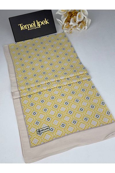 Siyane Patterned Cotton Fabric Shawl 75X190 cm