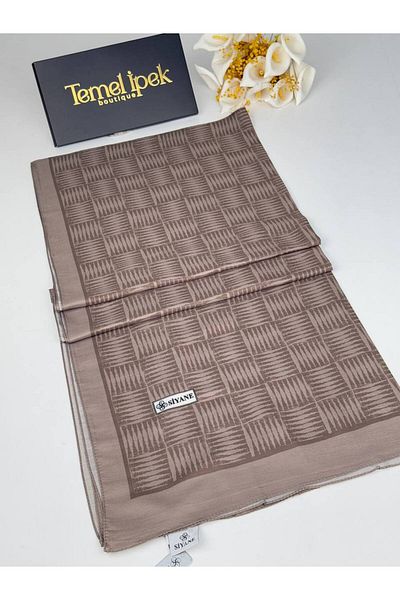 Siyane Σάλι από βαμβακερό ύφασμα με σχέδιο 75x190 cm