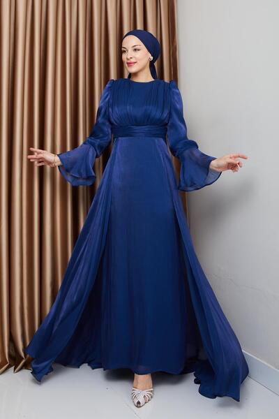 Olcay Βραδινό φόρεμα Silk Hijab Cape Skirt - Yoryo K. INDIGNIA 1235