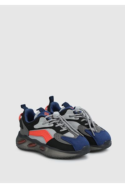 pepino Fy24 1668 Fume bleumarin pantofi casual pentru copii FY24-1668-FUME-NAVY BLACK