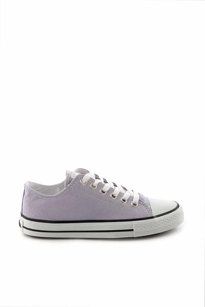Bambi Lila Leinen Freizeitschuhe für Damen K01688210618