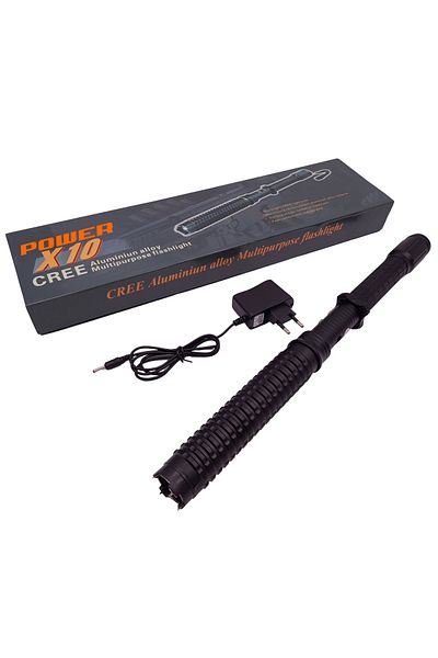 Depox Atortizator extensibil, X10 Power, negru, complet metalic, 49 cm