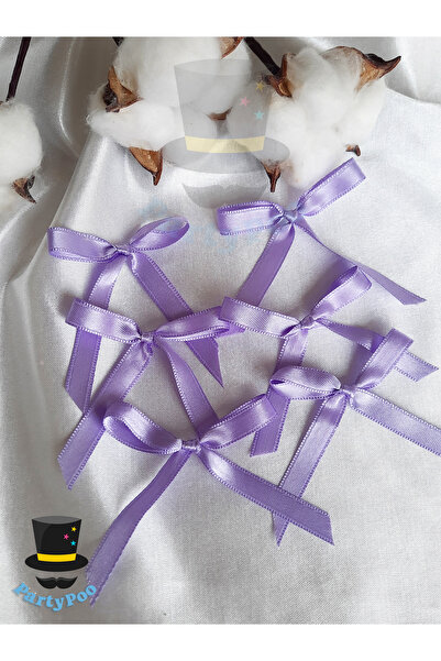 PartyPoo Fundita din satin liliac 20 bucati marime medie