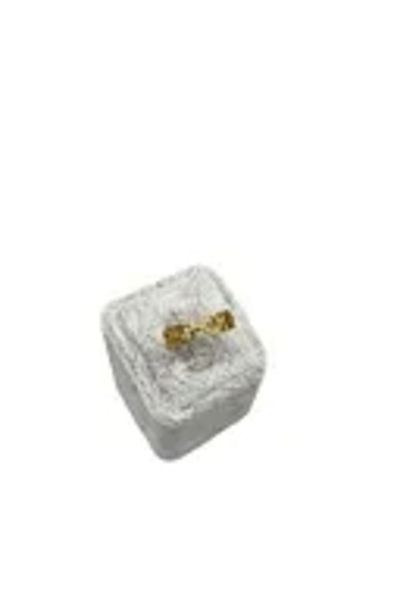 MeGass Dekor Domestic Production Suede Fabric Gray Color Single Ring Display Accessory