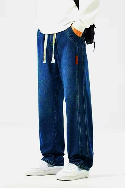 Oksit Ανδρικό τζιν παντελόνι Reax Streetwear Ελαστική μέση με ίσιο πόδι