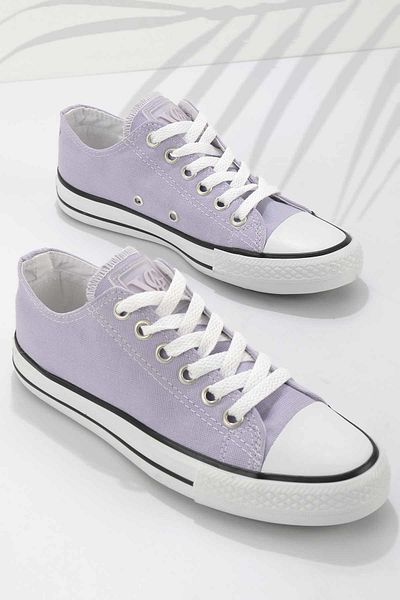 Bambi Lila Leinen Freizeitschuhe für Damen K01688210618