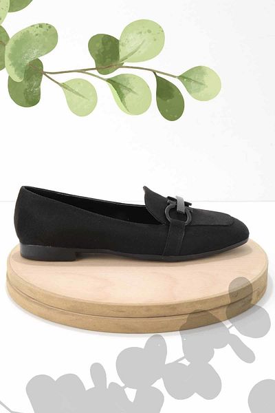 Bambi Balerini din piele intoarsa neagra K 01671055902