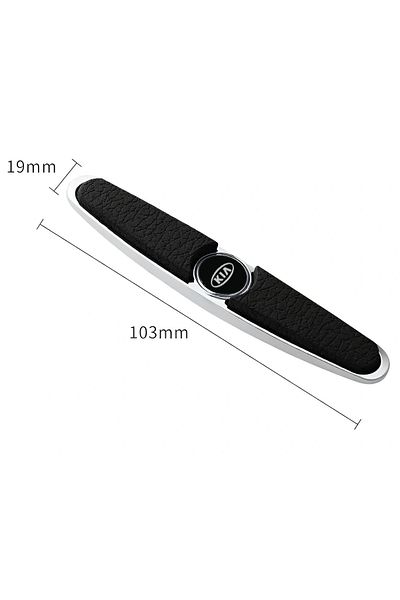 Kia Door Edge Protectors Set - 4 Pcs Metal & PVC, Anti-Collision, Durable, Easy Install
