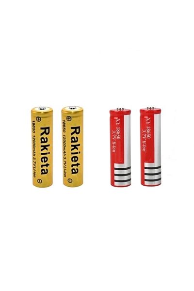Depox Set Of 4 Li-ion Batteries, Ideallstore®, Rechargeable