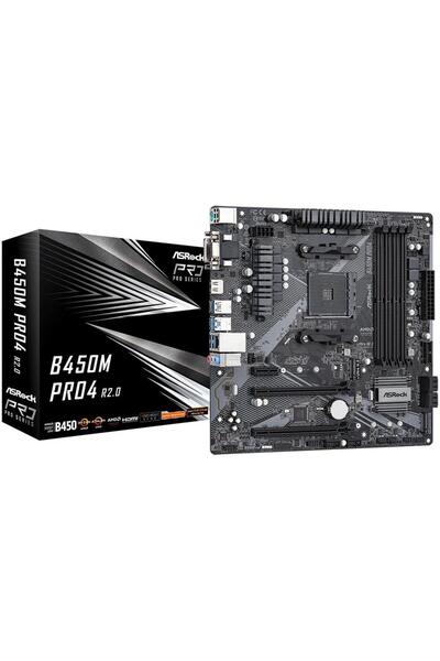 ASROCK Placa de baza ASRock B450M PRO4 R2.0, socket AM4