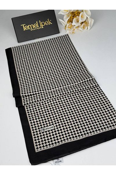 Siyane Σάλι από βαμβακερό ύφασμα με σχέδιο 75x190 cm