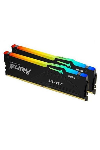 Kingston Memorie Kingston FURY Beast RGB, 32GB (2x16GB) DDR5, 5600MHz, CL36