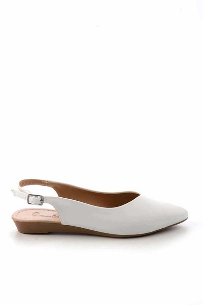 Bambi White Women's Ballerina Flats01688010109