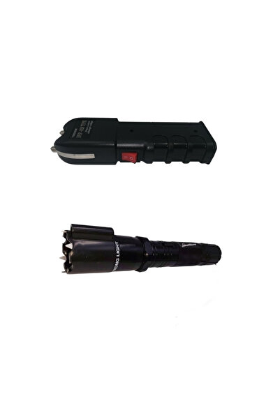 Depox Sada na sebeobranu, laserový elektrošokový přístroj, svítilna a multifu...