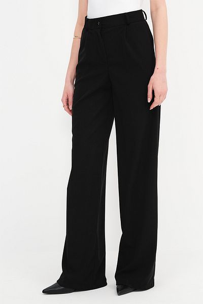 Addax High Waist Button Wide Leg Pants Pn13900-S1